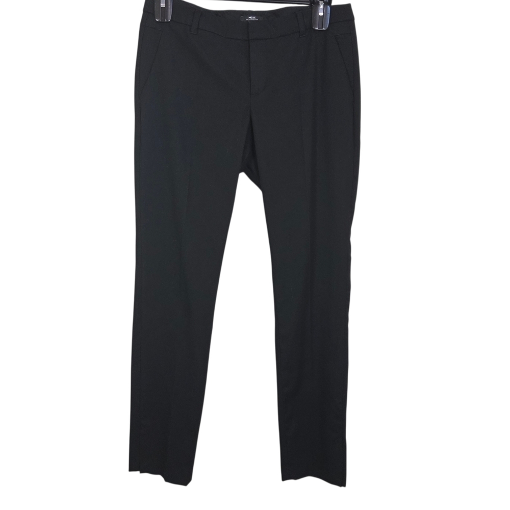Mexx Metropolitan Black Straight Leg Trousers Size 6